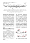 Improved Bit Plane Splicing LSB Technique for Secret Data Hiding in Images Using Linear Congruent Method