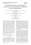 Wavelet Based Lossless DNA Sequence Compression for Faster Detection of Eukaryotic Protein Coding Regions