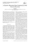 A Dynamic Reputation-Based Approach for Web Services Discovery