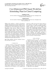 Cost Minimized PSO based Workflow Scheduling Plan for Cloud Computing