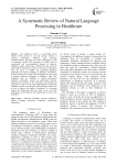 A Systematic Review of Natural Language Processing in Healthcare