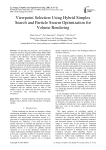 Viewpoint Selection Using Hybrid Simplex Search and Particle Swarm Optimization for Volume Rendering