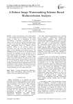 A Robust Image Watermarking Scheme Based Multiresolution Analysis