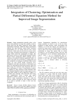 Integration of Clustering, Optimization and Partial Differential Equation Method for Improved Image Segmentation