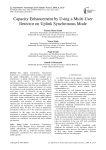 Capacity Enhancement by Using a Multi-User Detector on Uplink Synchronous Mode