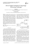 Driver Fatigue Estimation Using Image Processing Technique