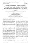 Adaptive Forecasting of Non-Stationary Nonlinear Time Series Based on the Evolving Weighted Neuro-Neo-Fuzzy-ANARX-Model