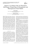 Adaptive Local Means Filter for Polarimetric SAR Images; Despeckling for Homogeneous and Heterogeneous Clutter Models