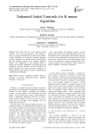 Enhanced Initial Centroids for K-means Algorithm