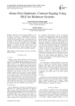 Abuse-Free Optimistic Contract Signing Using RSA for Multiuser Systems