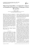 Minimizing Separability: A Comparative Analysis of Illumination Compensation Techniques in Face Recognition