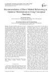 Recommendation of Move Method Refactoring to Optimize Modularization Using Conceptual Similarity