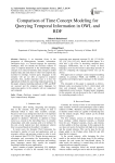 Comparison of Time Concept Modeling for Querying Temporal Information in OWL and RDF