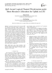 QoS Aware Logical Channel Prioritization under Burst Resource Allocation for Uplink in LTE