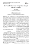 Software Product Lines Composition through Partial Derivation