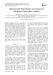 Spectral and Time Based Assessment of Meditative Heart Rate Signals