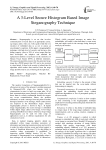 A 3-Level Secure Histogram Based Image Steganography Technique