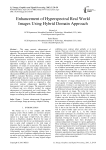 Enhancement of Hyperspectral Real World Images Using Hybrid Domain Approach