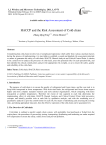 HACCP and the Risk Assessment of Cold-chain