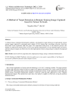 A Method of Target Detection in Remote Sensing Image Captured based for Sensor Network