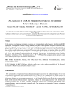A Discussion of a 60GHz Meander Slot Antenna for an RFID TAG with Lumped Element