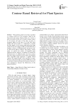 Contour Based Retrieval for Plant Species