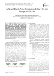 A Novel Fixed-Point Simulation Library for the Design of FPGAs