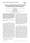 Echo Cancellation Research of Channel Estimation based on PN Sequence