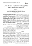 A VMI Model in Supplier-Driven Supply Chain and Its Performance Simulation