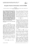 Irregular Function Estimation with LR-MKR