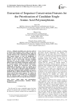 Extraction of Sequence Conservation Features for the Prioritization of Candidate Single Amino Acid Polymorphisms