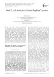 Web Portal Analysis of Asian Region Countries