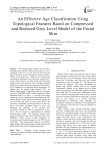 An Effective Age Classification Using Topological Features Based on Compressed and Reduced Grey Level Model of The Facial Skin