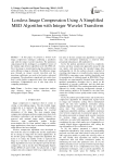 Lossless Image Compression Using A Simplified MED Algorithm with Integer Wavelet Transform