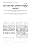 A Design High Impact Lyapunov Fuzzy PD-Plus-Gravity Controller with Application to Rigid Manipulator