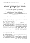 Model-Free Adaptive Fuzzy Sliding Mode Controller Optimized by Particle Swarm for Robot Manipulator