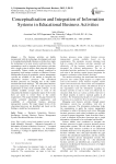 Conceptualization and Integration of Information Systems in Educational Business Activities