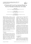 A Framework for an E-government Based on Service Oriented Architecture for Jordan