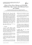 Effect of Four Wave Mixing on AP-DCDM-WDM Fiber Optic System with Different Power per Channel