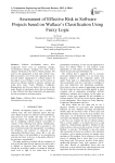 Assessment of Effective Risk in Software Projects based on Wallace’s Classification Using Fuzzy Logic