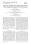 Improving the MRI Tumor Segmentation Process Using Appropriate Image Processing Techniques