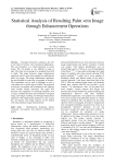 Statistical Analysis of Resulting Palm vein Image through Enhancement Operations