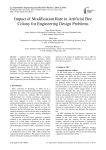 Impact of Modification Rate in Artificial Bee Colony for Engineering Design Problems