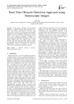 Real-Time Obstacle Detection Approach using Stereoscopic Images