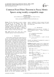 Common Fixed Point Theorem in Fuzzy Metric Spaces using weakly compatible maps