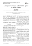 A Comparative Study of Arabic Text-to-Speech Synthesis Systems