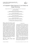 A Comparative Study between X_Lets Family for Image Denoising