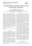 Automated Human Identification Scheme using Ear Biometrics Technology