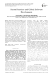 Scrum Practices and Global Software Development