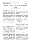 Study of Response Time in Cloud Computing